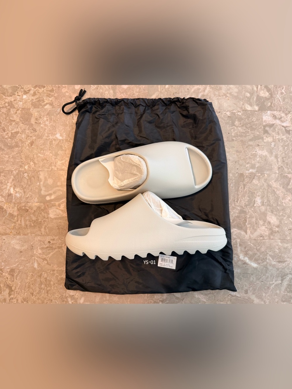 Brand New: YZY YS-01 Cream Slide Size US 12